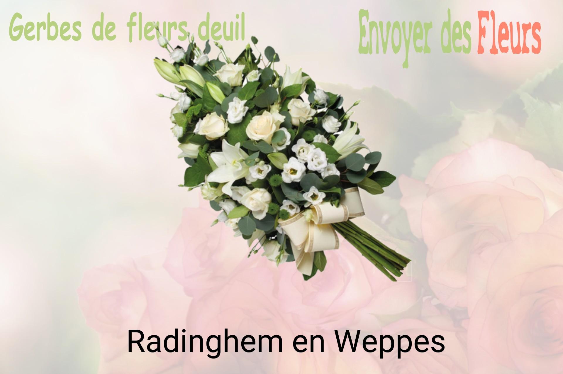 Gerbe de fleurs de deuil livrée à Radinghem-en-Weppes